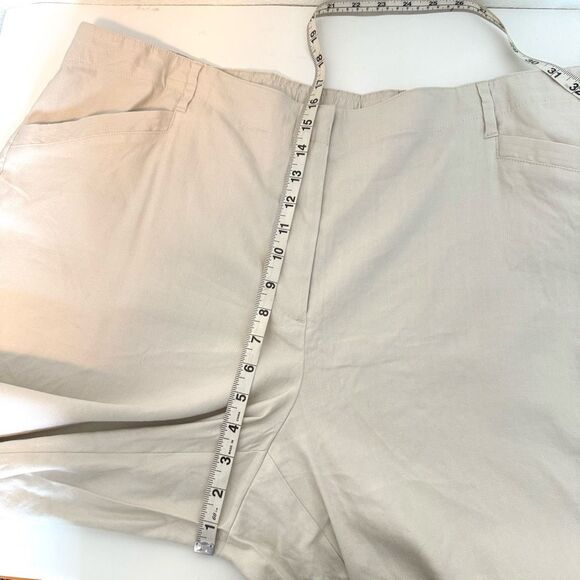 J. Jill Linen Stretch Sea Salt Wide Leg Trousers Size 24 NWT - Picture 5 of 10